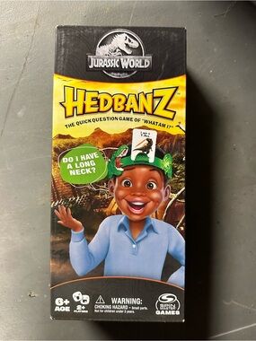 Jurassic World Hedbanz Kids Card Game - Yellow & Green